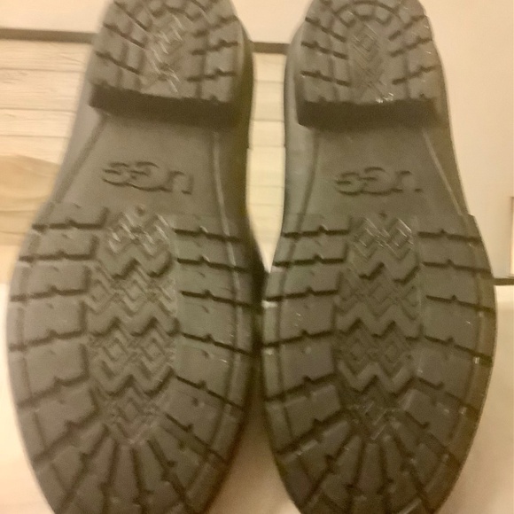 UGG Shearling Lined Insole Shaye Black Rain Boots SZ 10 - Picture 2 of 6